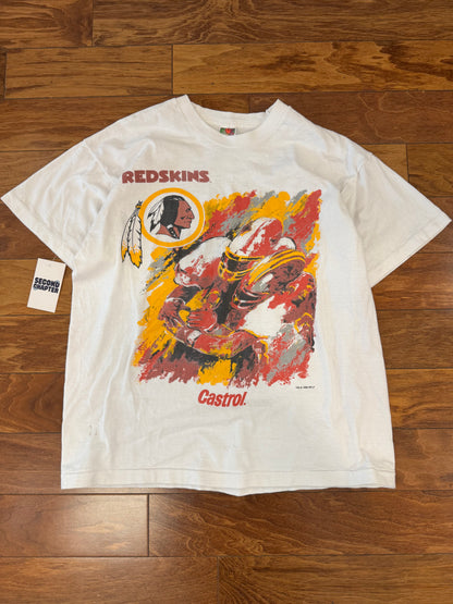 1996 Washington Redskins Castrol Graphic Vintage Tee (L)