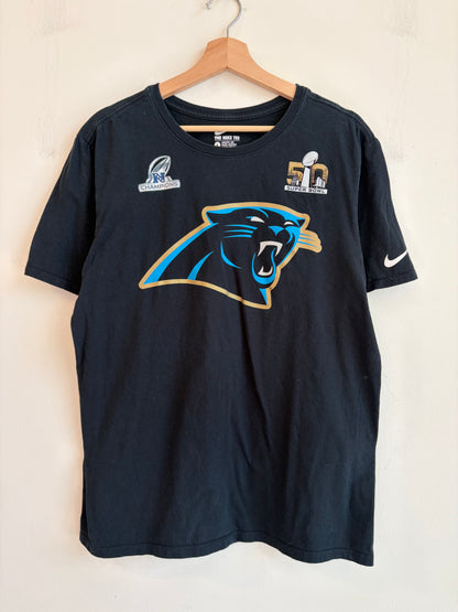 2016 Carolina Panthers Super Bowl 50 Roster Tee (L)