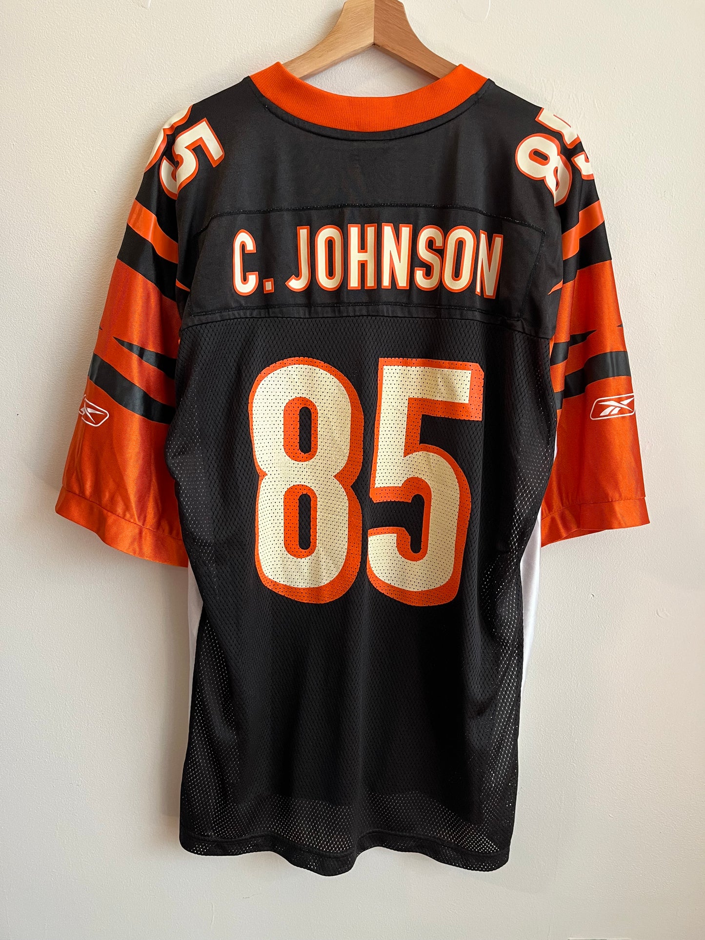 00s Cincinnati Bengals Ocho Cinco Chad Johnson Reebok Jersey (L)