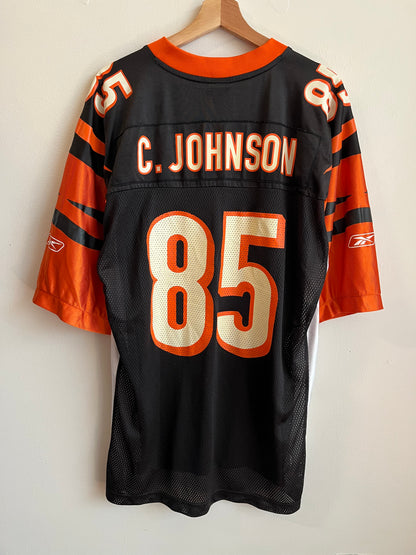 00s Cincinnati Bengals Ocho Cinco Chad Johnson Reebok Jersey (L)