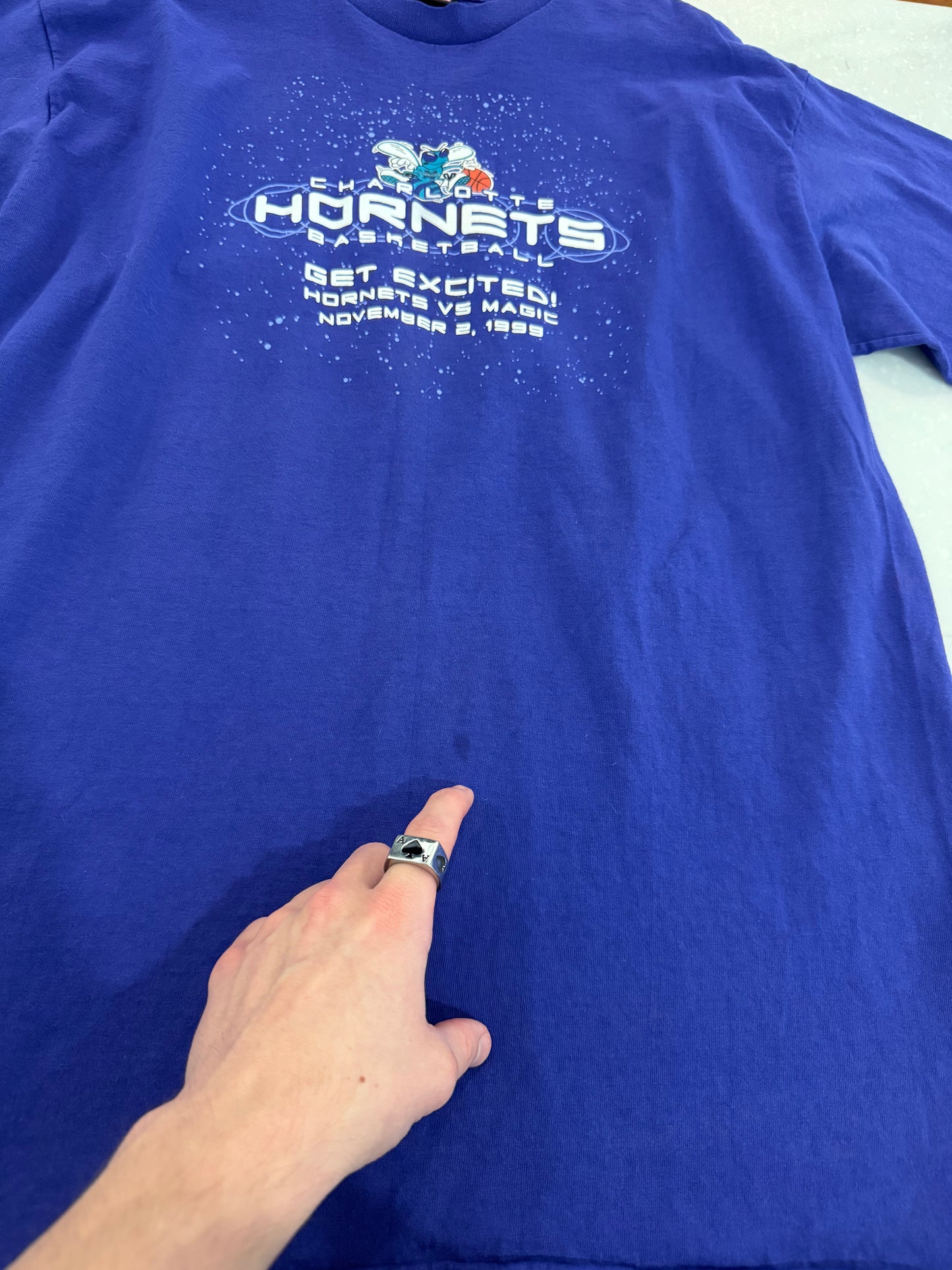 1999 Charlotte Hornets v Orlando Magic Purple Tee (XL)