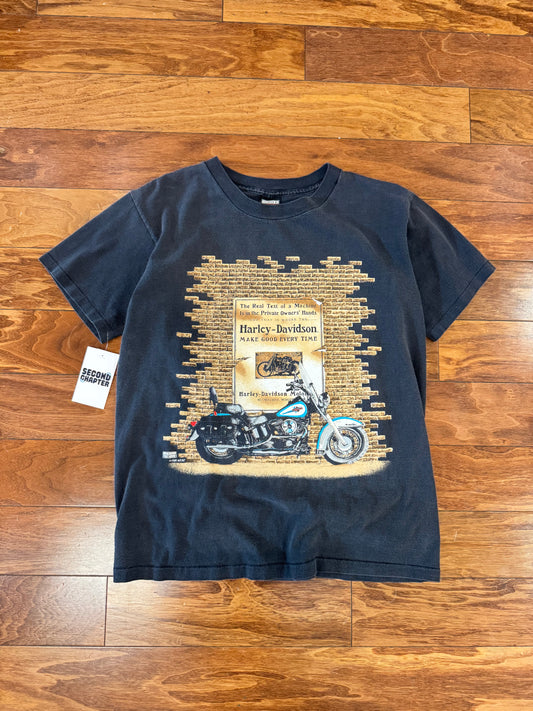 90s Harley Davidson Good Times Graphic Fun Wear Tee (M)