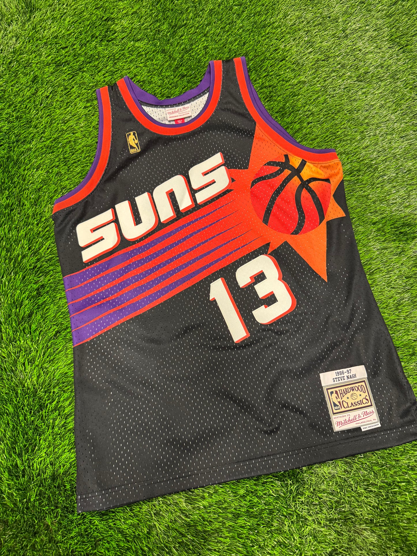 Mitchell & Ness Hardwood Classics Phoenix Suns Steve Nash #13 "Sunburst" NBA Jersey (L)