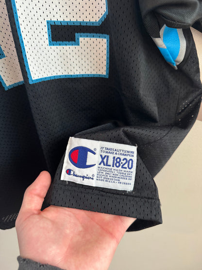 90s Carolina Panthers Kerry Collins Champion Home Jersey (Youth XL)