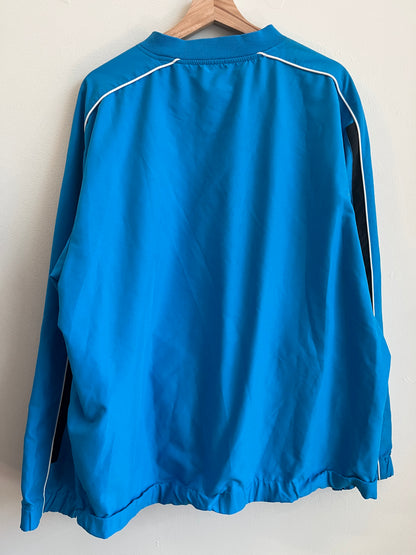 00s Carolina Panthers Blue Cat Scratch NFL Windbreaker (L)