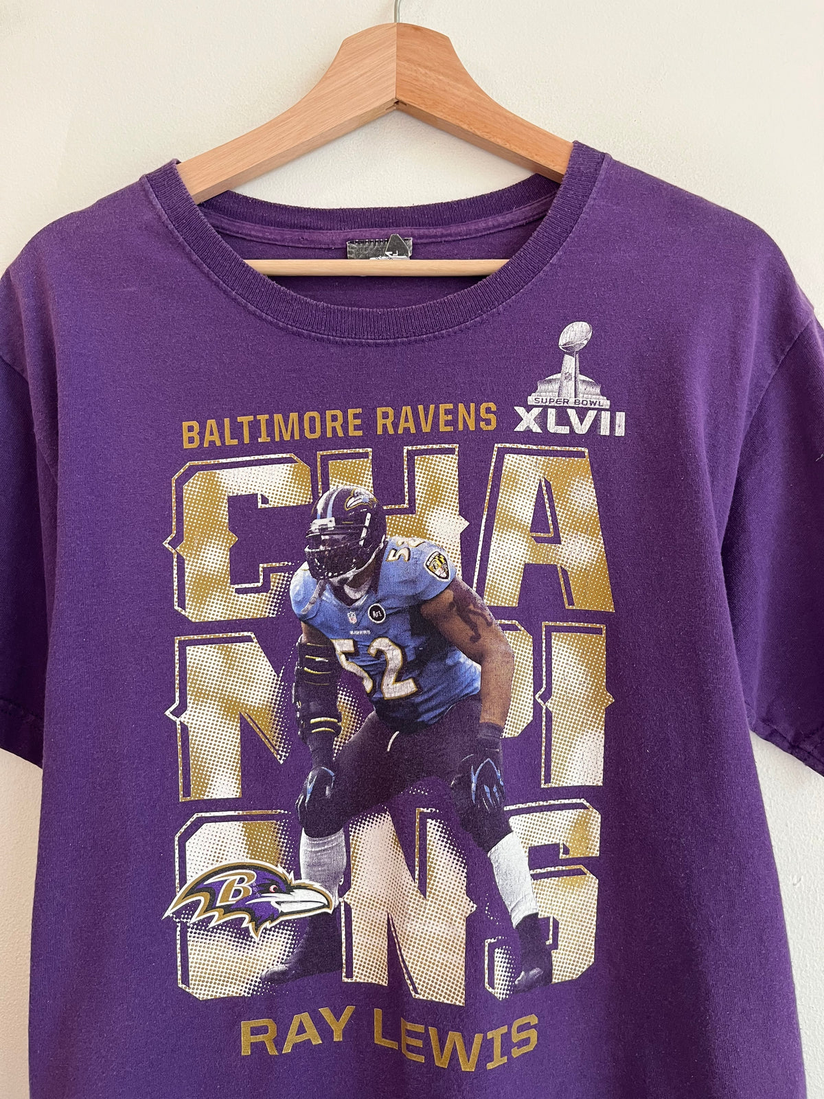 2013 Baltimore Ravens Ray Lewis Super Bowl XLVII Tee (Youth XL)