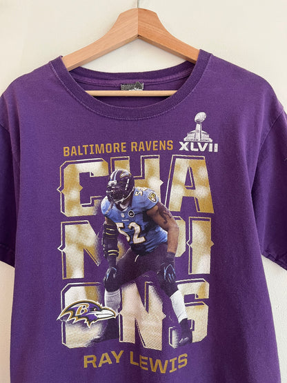 2013 Baltimore Ravens Ray Lewis Super Bowl XLVII Tee (Youth XL)