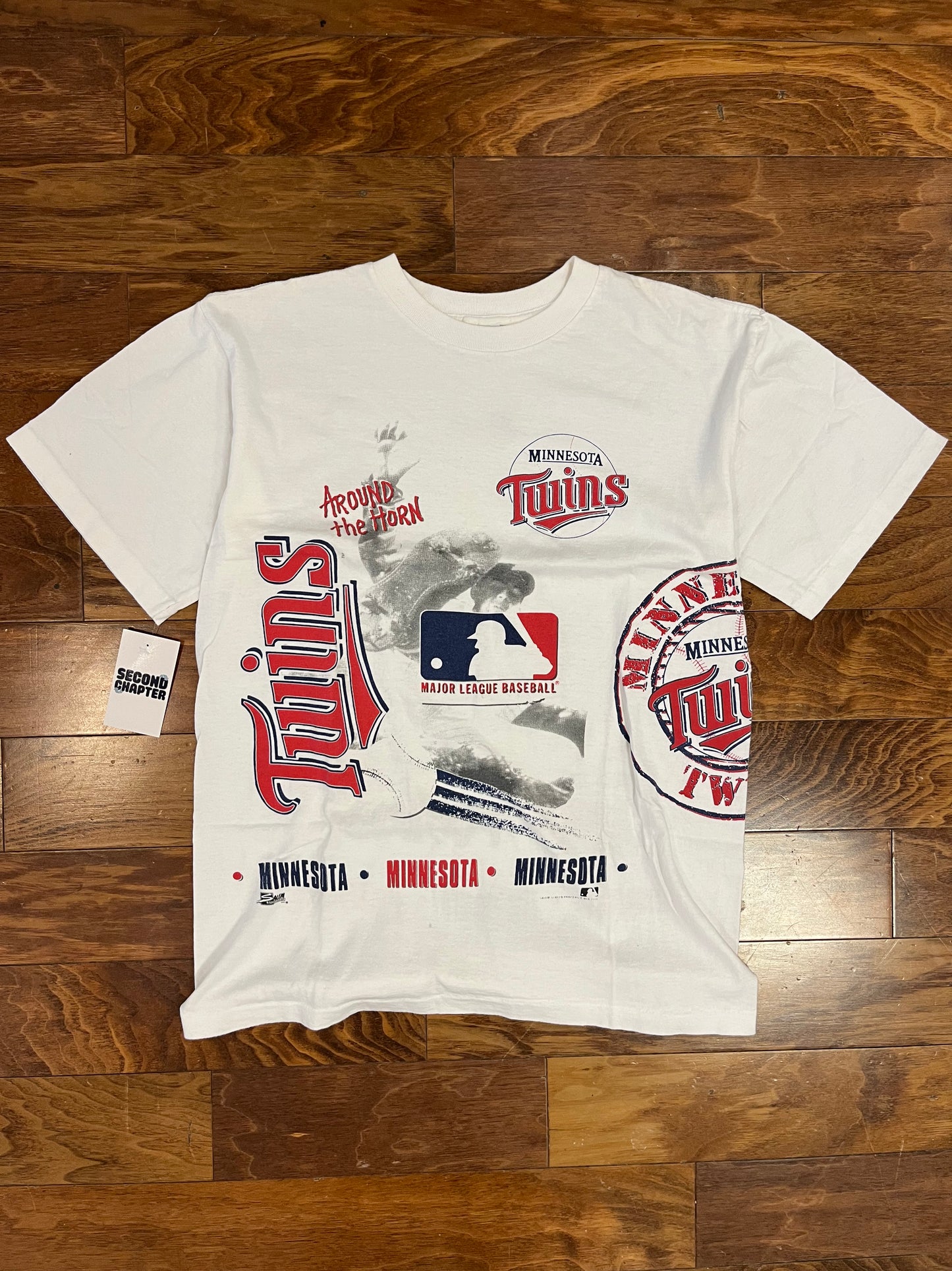 1991 Minnesota Twins MLB Wrap Around Graphic Tee (L)