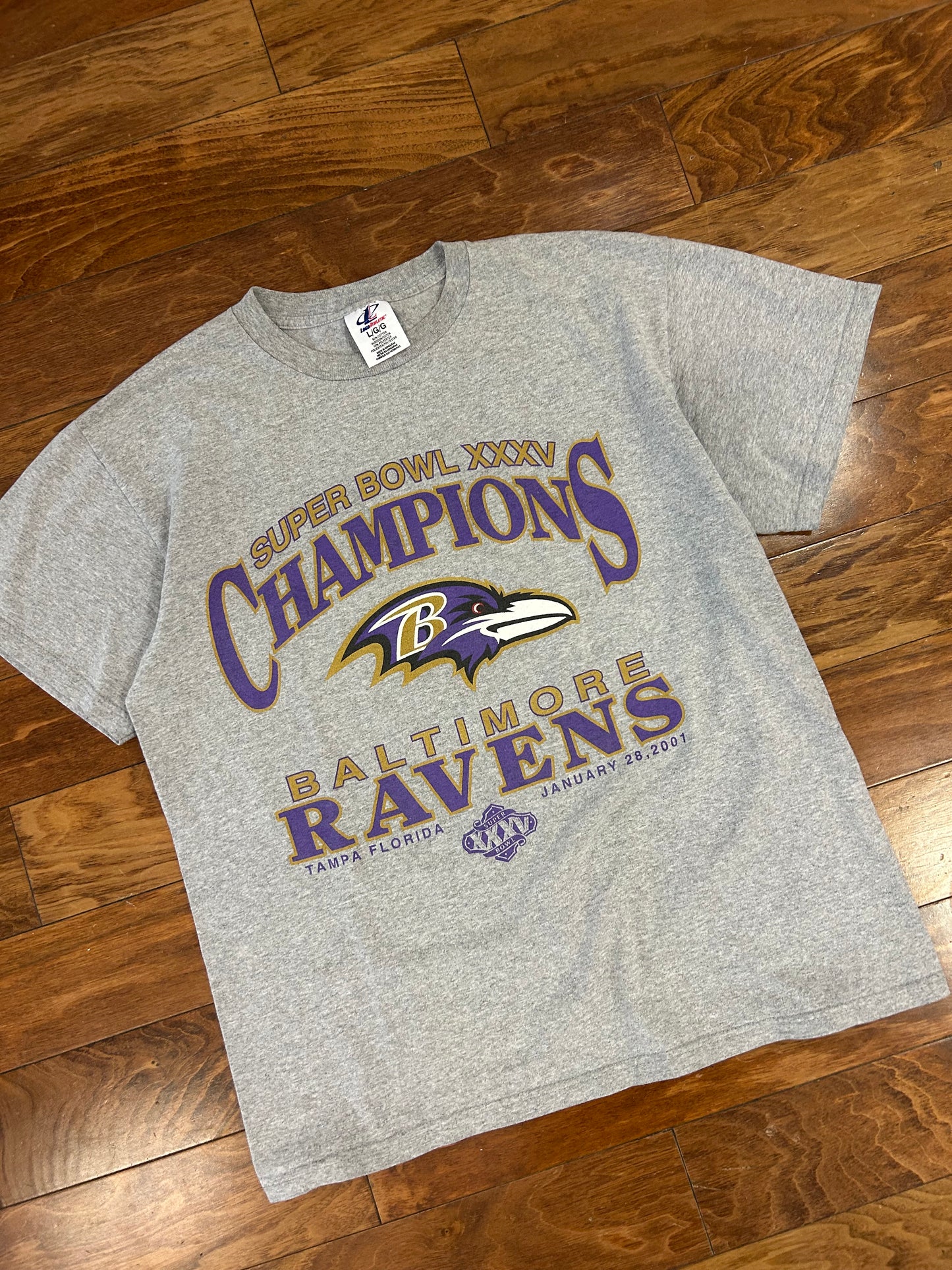 2001 Baltimore Ravens Super Bowl Tee (L)