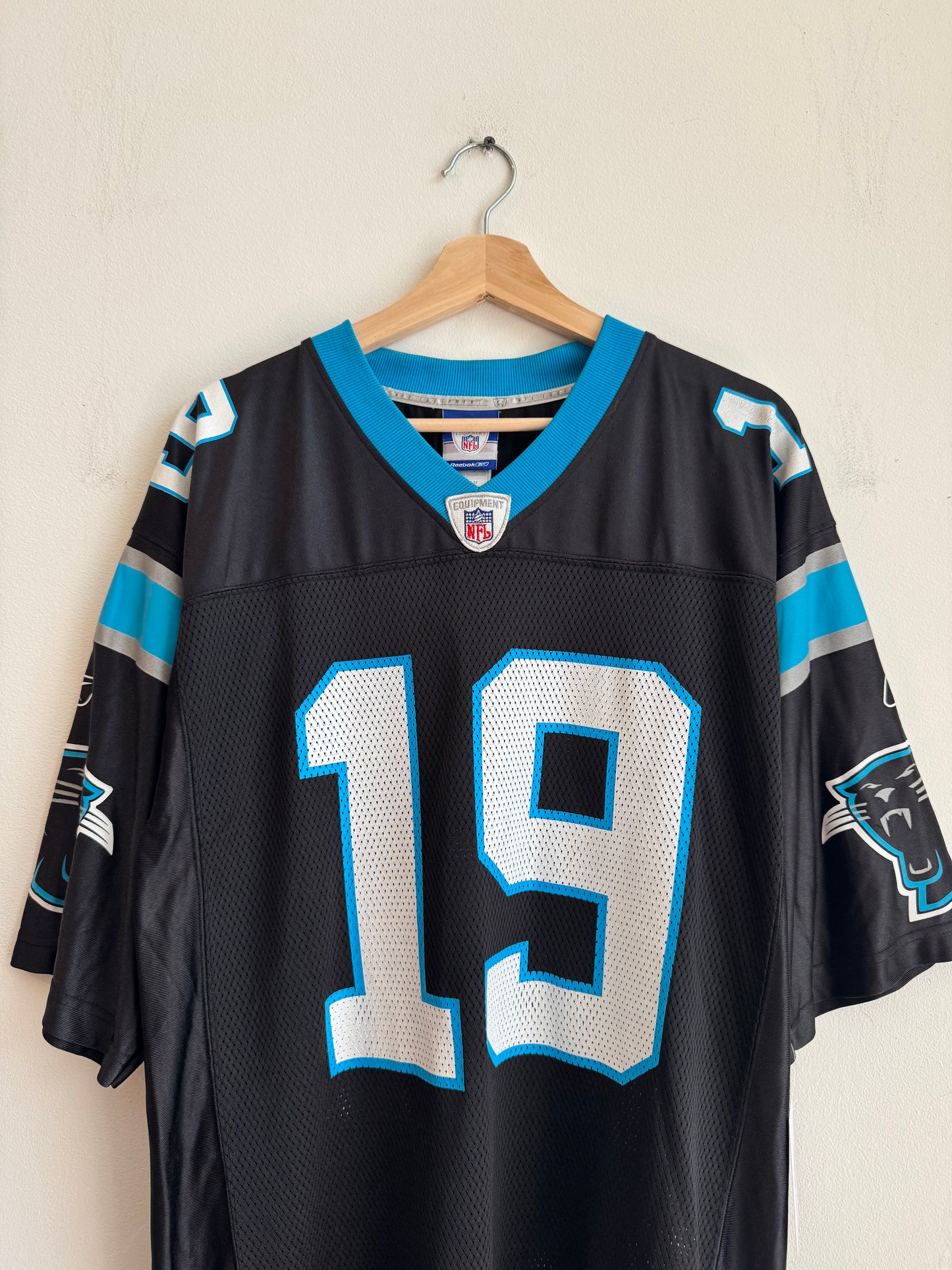 00s Carolina Panthers Keyshawn Johnson Reebok Home Jersey (M)