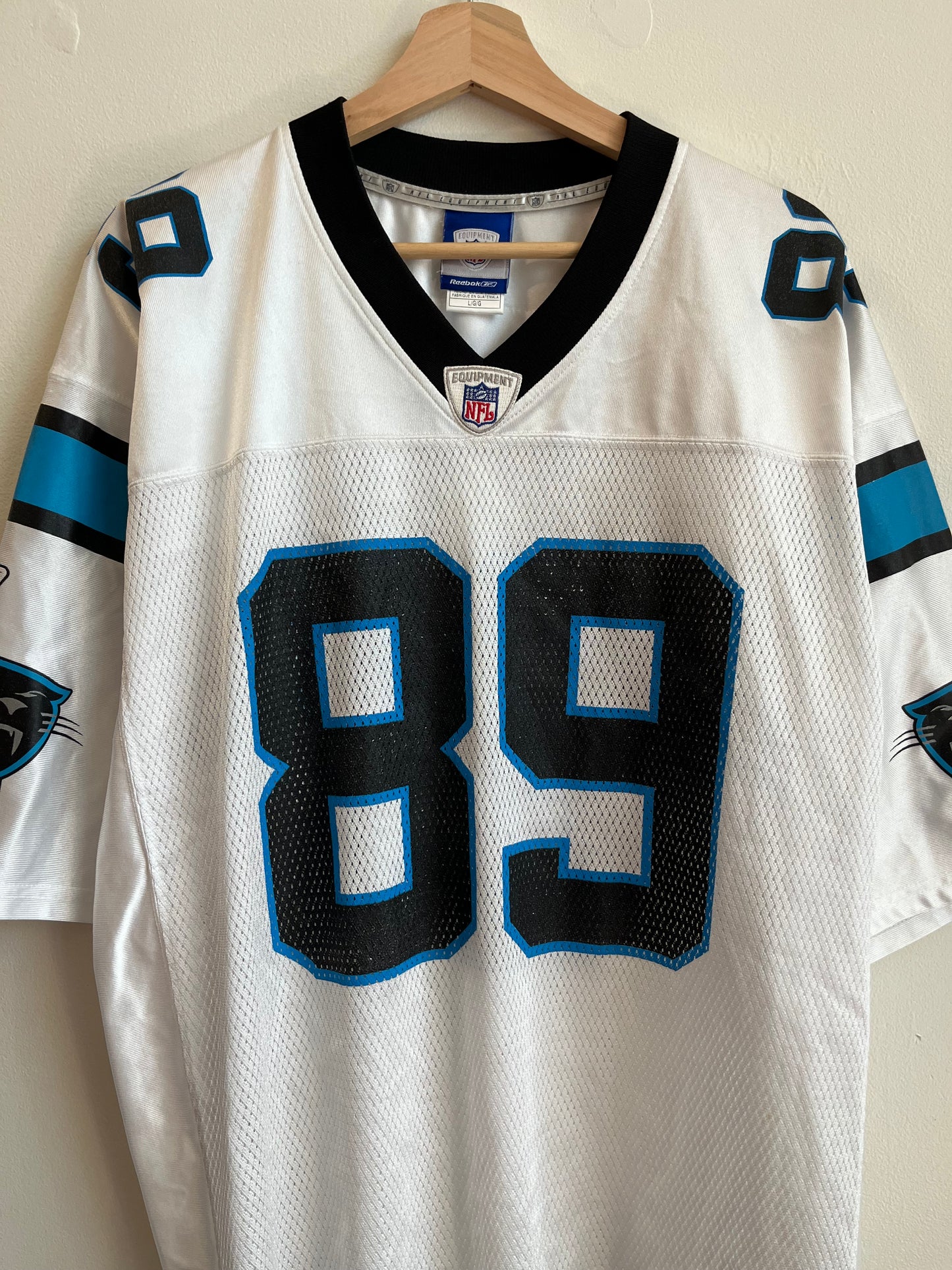 2010s Carolina Panthers Steve Smith Reebok Away Jersey (L)