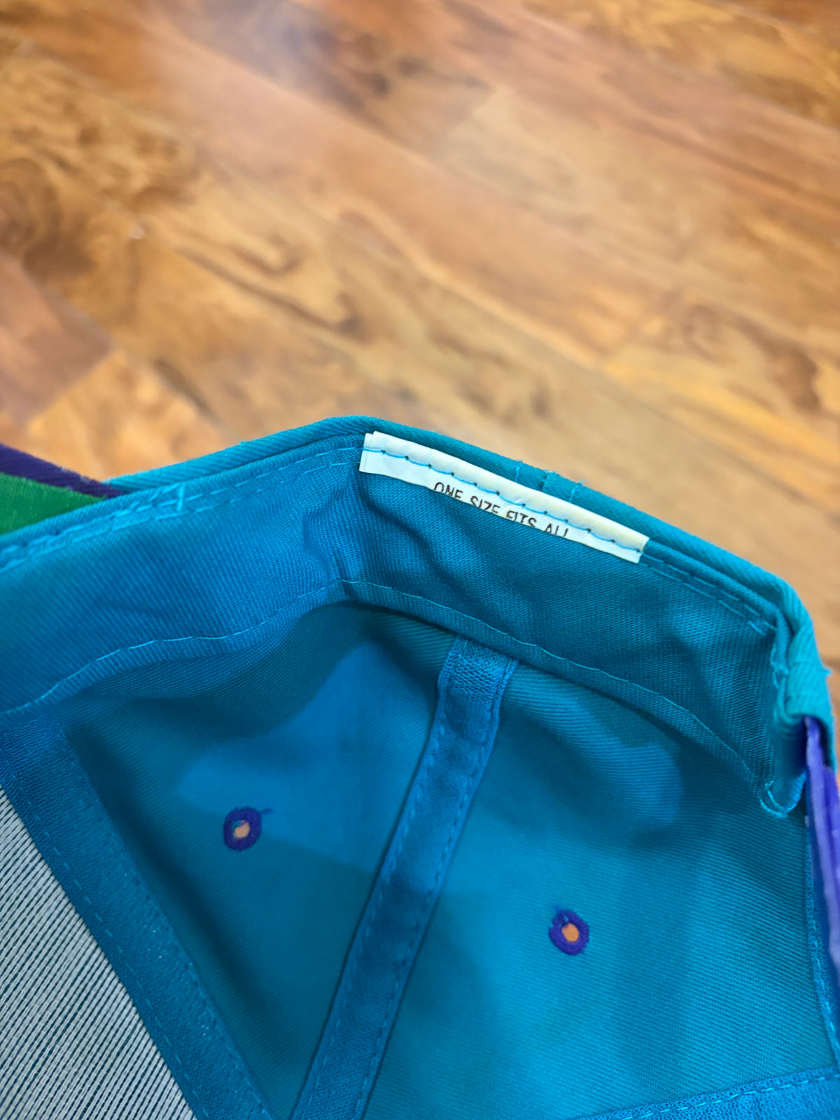 90s Charlotte Hornets Teal Two Tone Hat (OS)