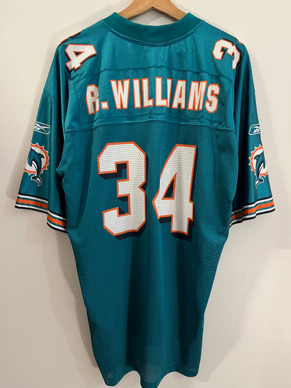 00s Miami Dolphins Ricky Williams Reebok NFL Jersey (L)