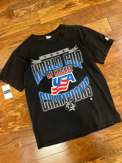 1996 World Cup of Hockey Vintage USA Starter Tee (M)