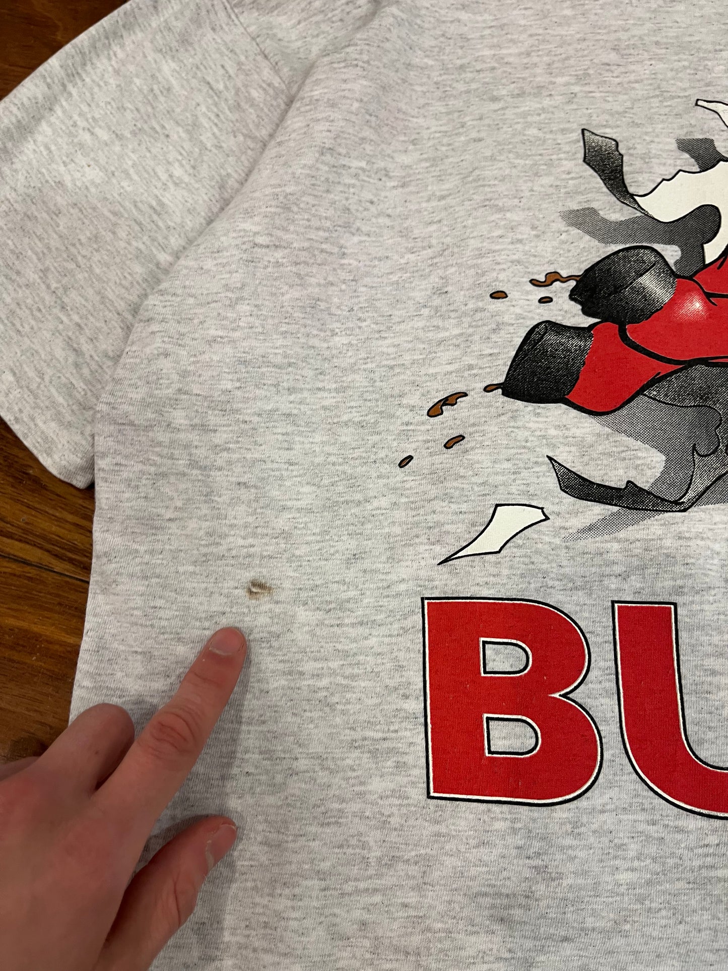 90s Chicago Bulls Breakthrough Nutmeg NBA Tee (XL)