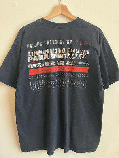 2007 Linkin Park Projekt Revolution Music Tour Tee (XL)