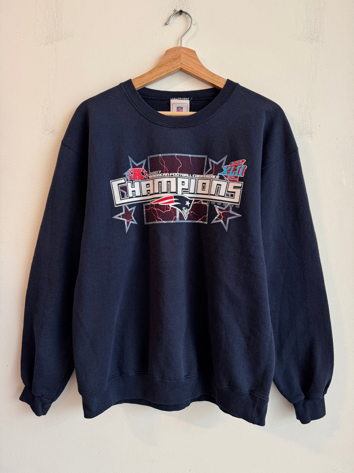 2007 New England Patriots AFC Champions Crewneck (L)