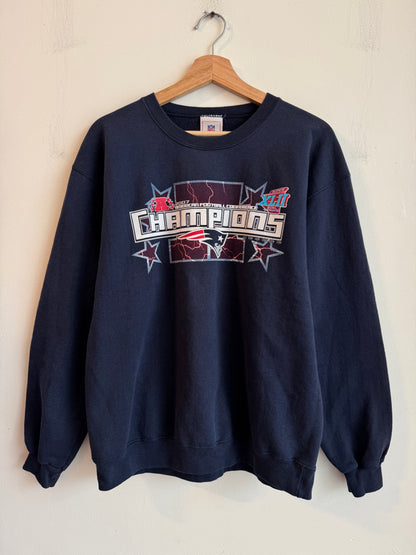 2007 New England Patriots AFC Champions Crewneck (L)