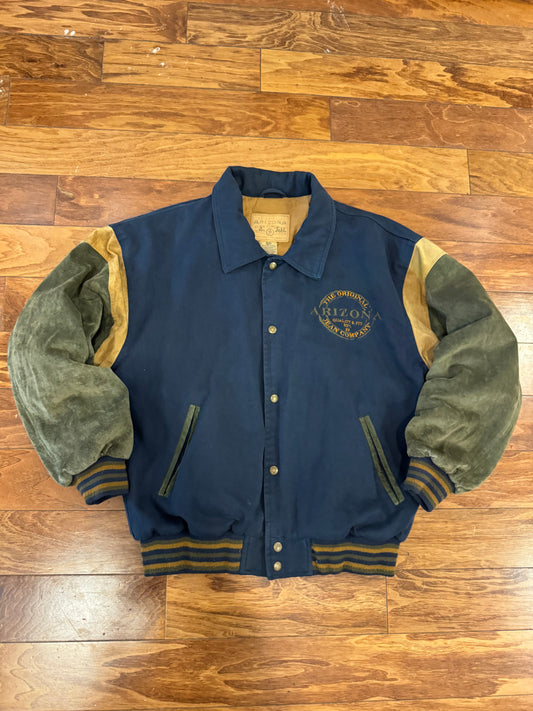 00s Arizona Jeans Multi-Color Spell Out Jacket (M)