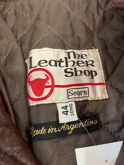 80s Sears Leather Shop Vintage Jacket (L)