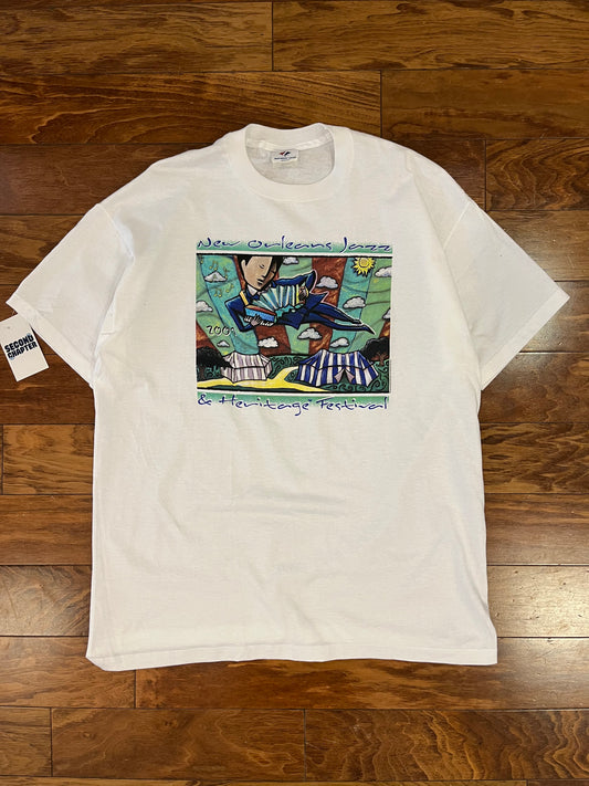 2001 New Orleans Jazz Music Festival Vintage Tee (L)
