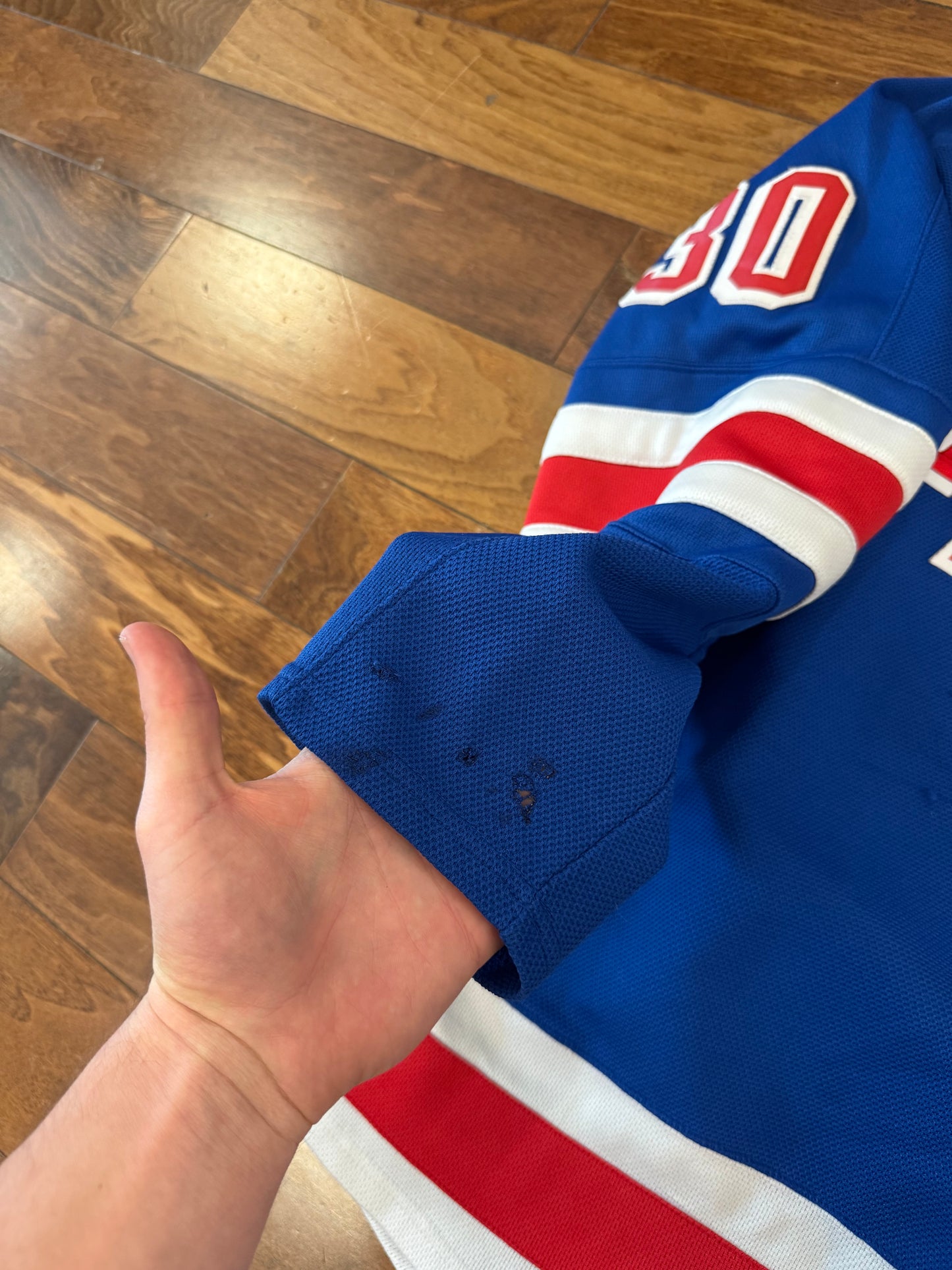 00s NY Rangers Henrik Lundqvist Reebok Hockey Jersey (M)