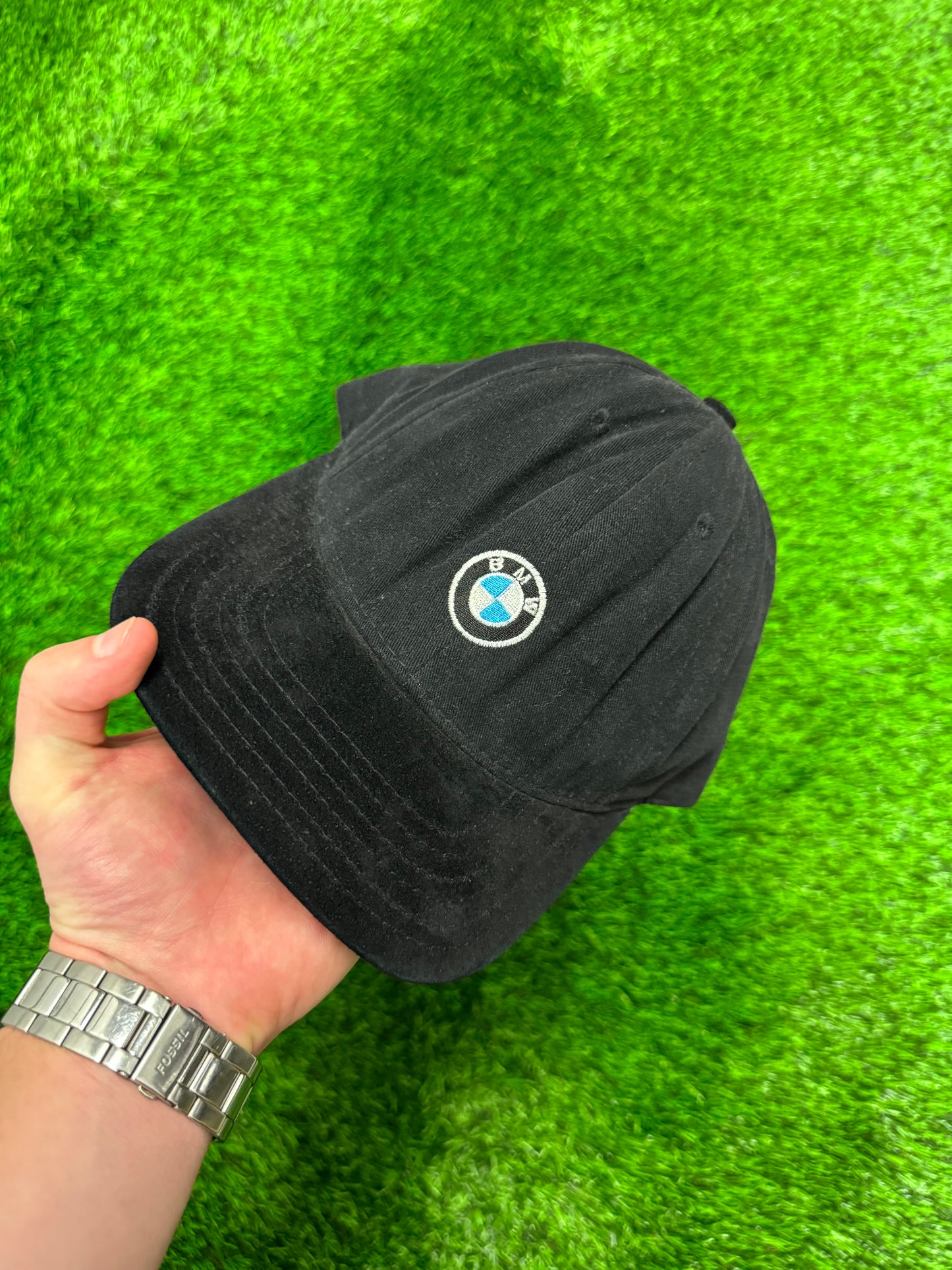 90s BMW Lifestyle Promo Vintage Adjustable Black Hat (OS)