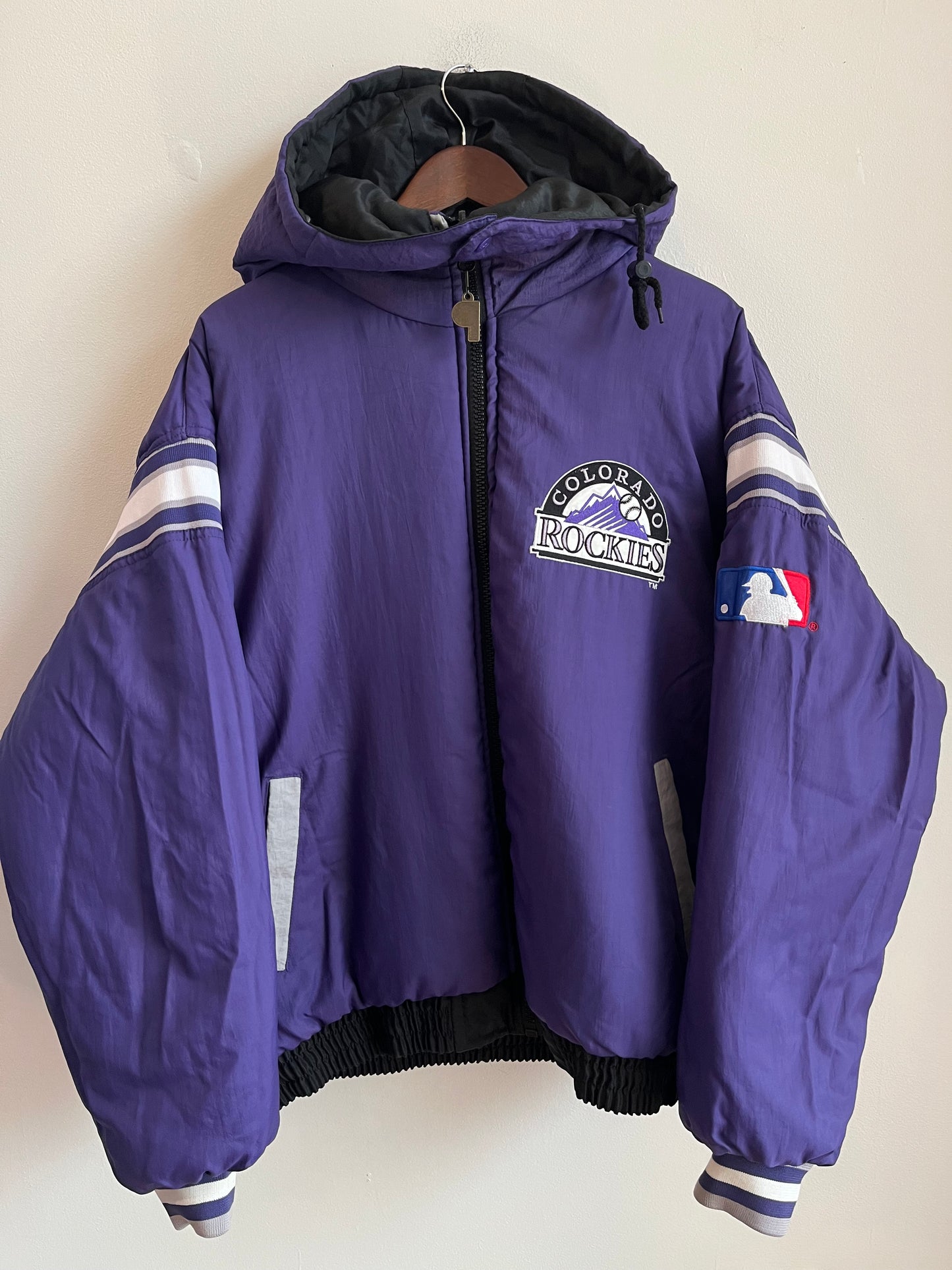 90s Colorado Rockies Reversible Pro Player Puffer Jacket (L)