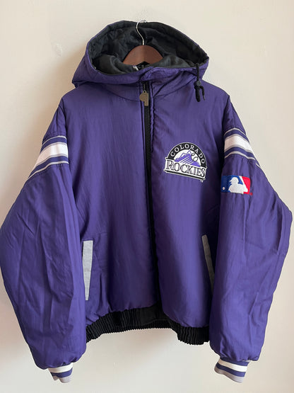 90s Colorado Rockies Reversible Pro Player Puffer Jacket (L)