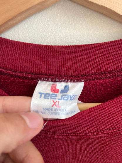 90s Washington Redskins Big Spell Out Maroon Crewneck (XL)
