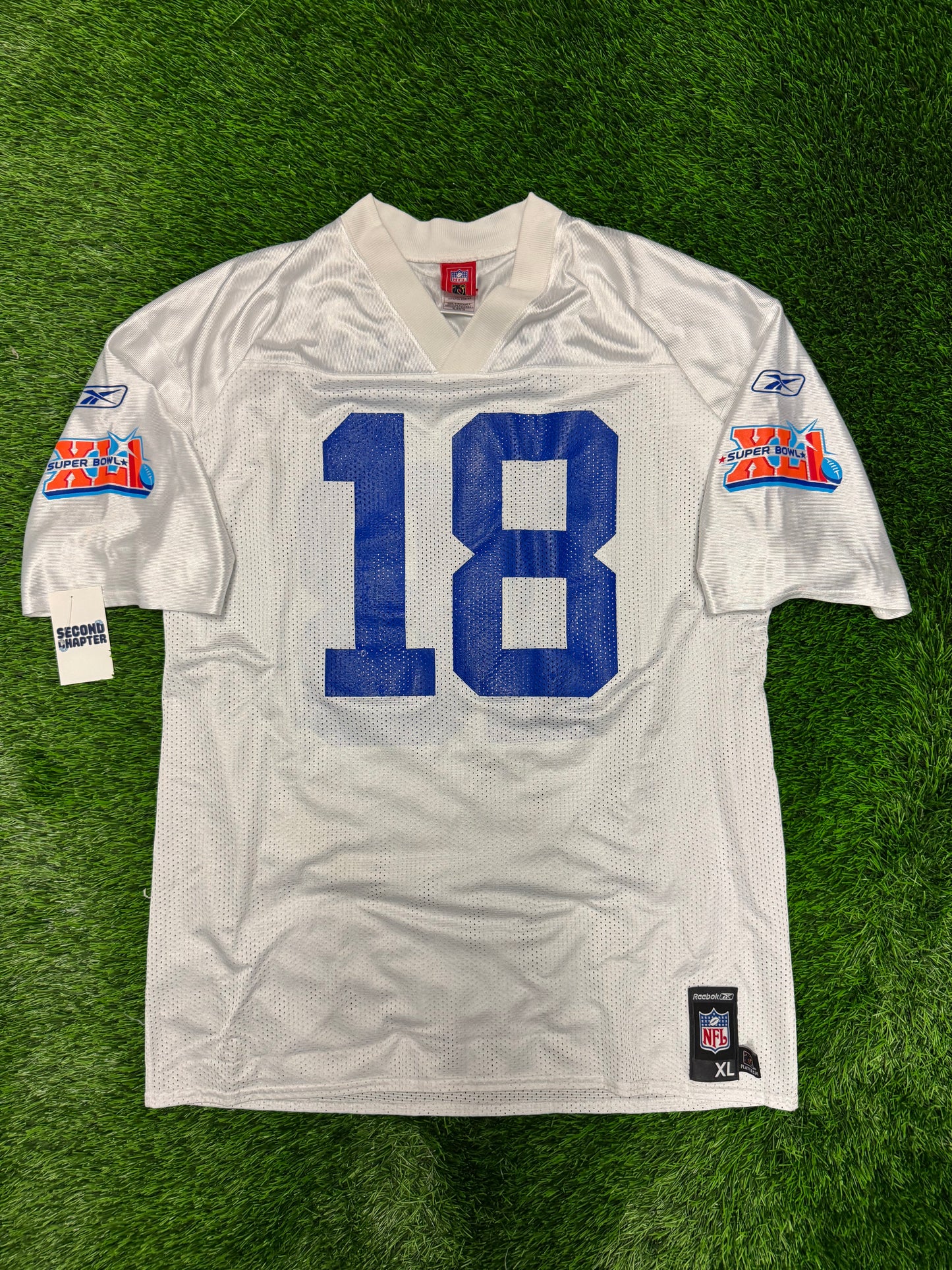 Indianapolis Colts Peyton Manning #18 Super Bowl NFL Player Jersey (XL)