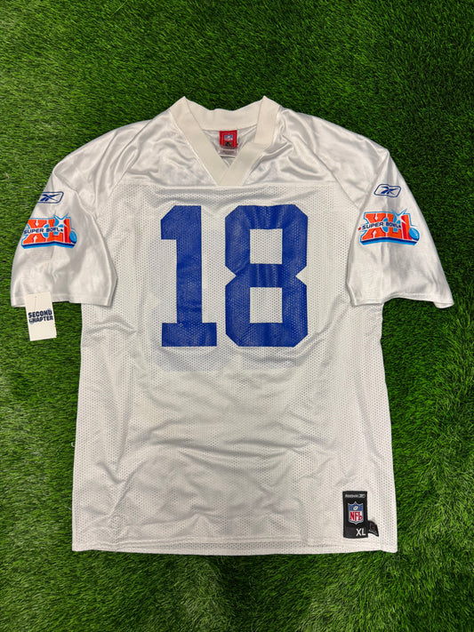 Indianapolis Colts Peyton Manning #18 Super Bowl NFL Player Jersey (XL)