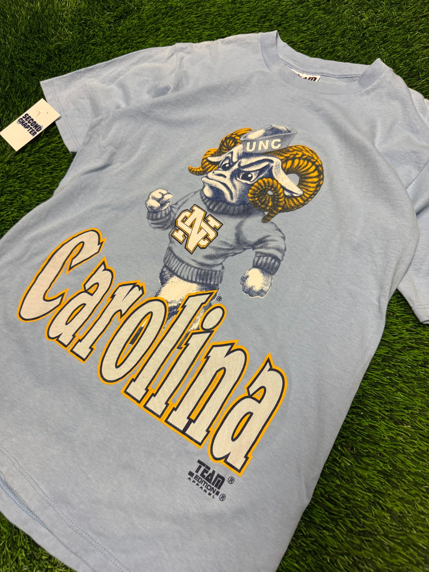 90s University of North Carolina (UNC) Big Mascot Team Edition Tee (M)
