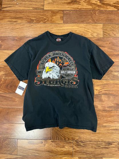 2004 Harley Davidson Sturgis Flames Graphic Tee (L)