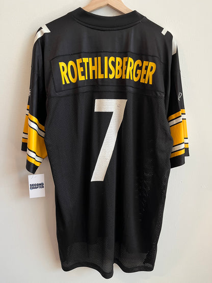 00s Pittsburgh Steelers Ben Roethlisberger Reebok Jersey (L)