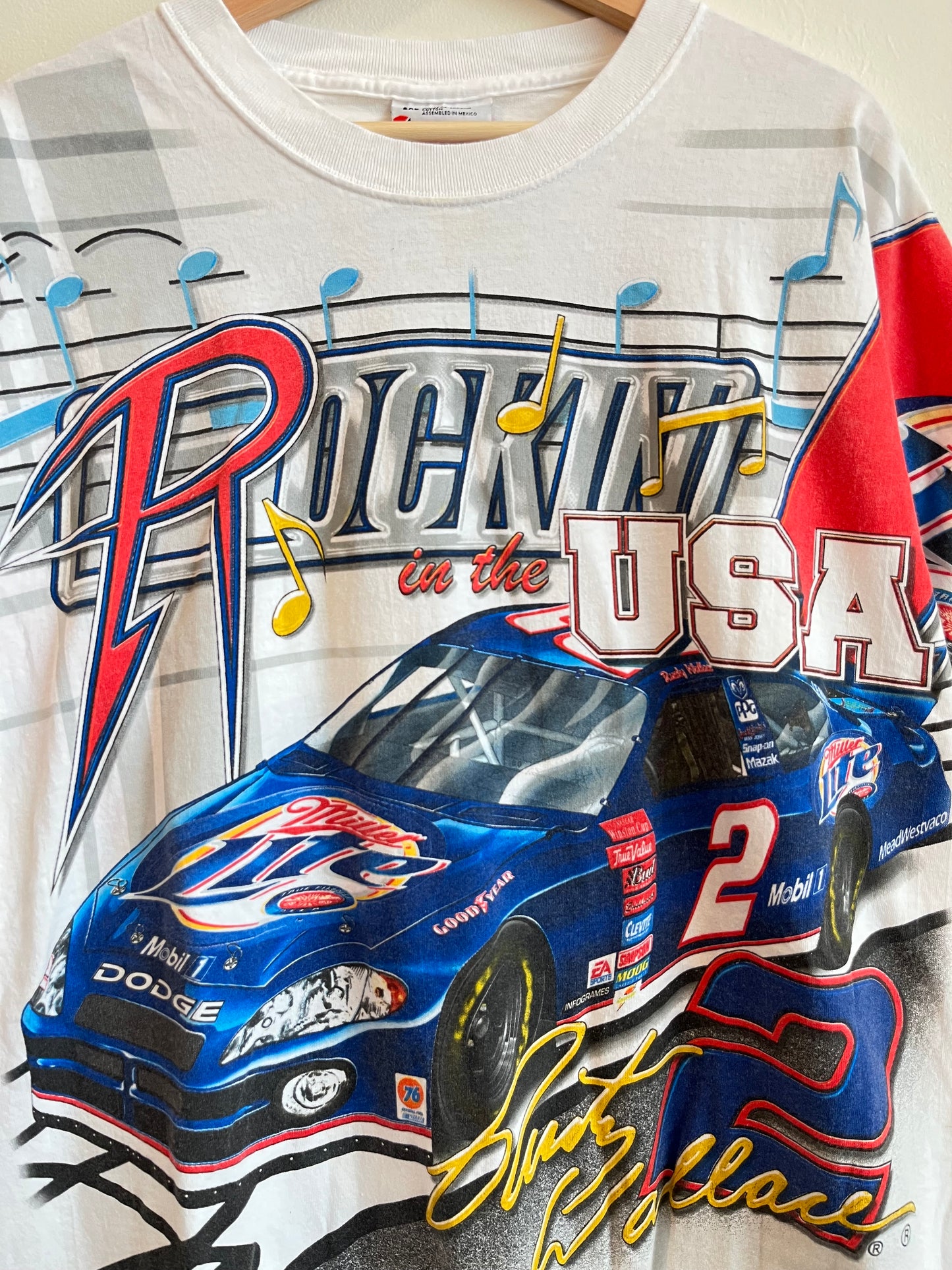 00s Nascar Rusty Wallace Vintage Miller Lite AOP (XXL)