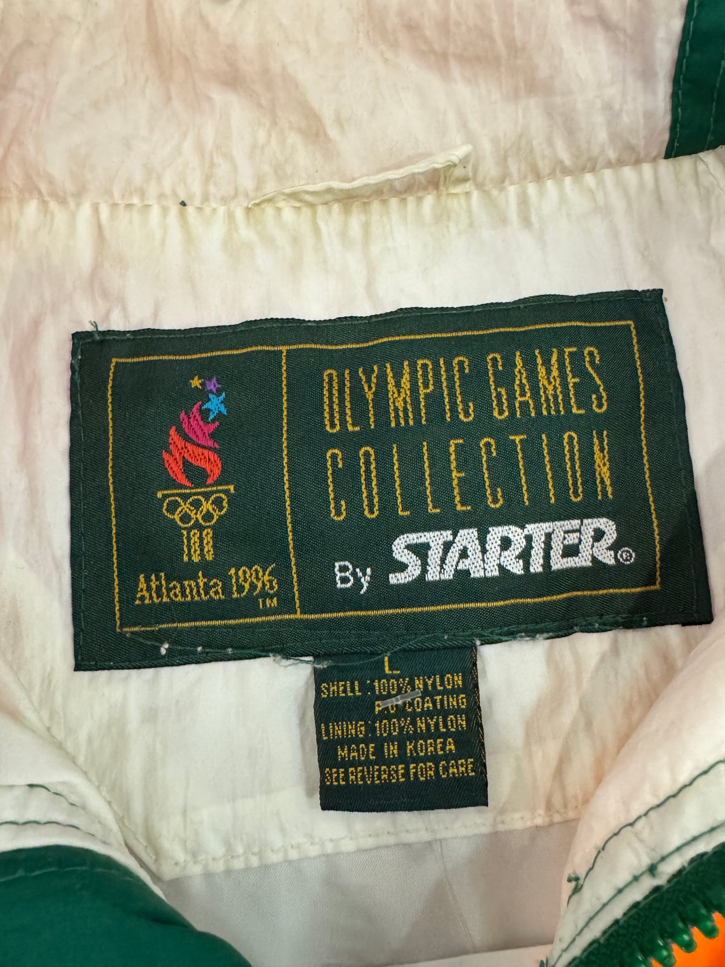 1996 Atlanta Olympics Ireland Vintage Starter Windbreaker (L)