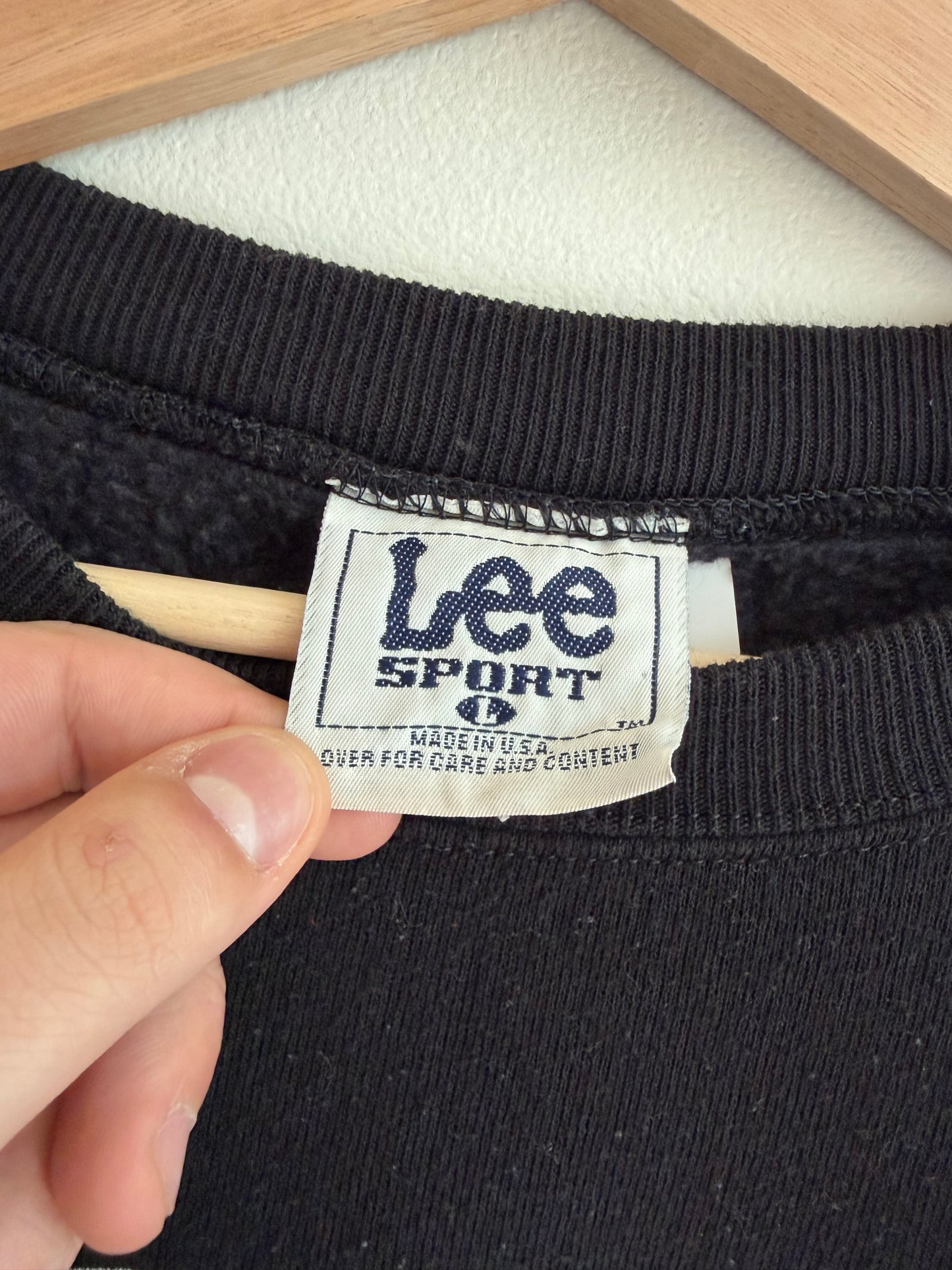 1996 Carolina Panthers Lee Sport Black Crewneck (L)