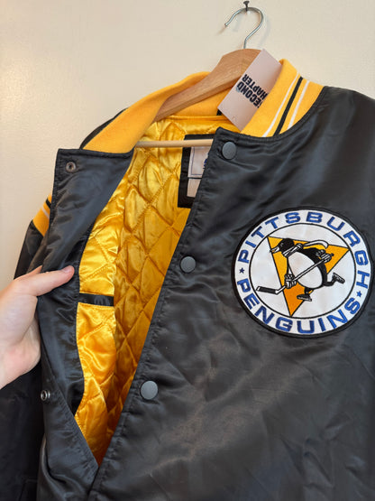 00s Pittsburgh Penguins Starter Satin Jacket (XXL)