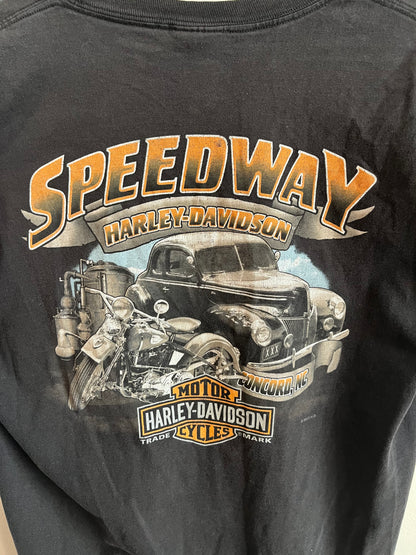 2017 Harley Davidson Concord Speedway Black Tee (L)