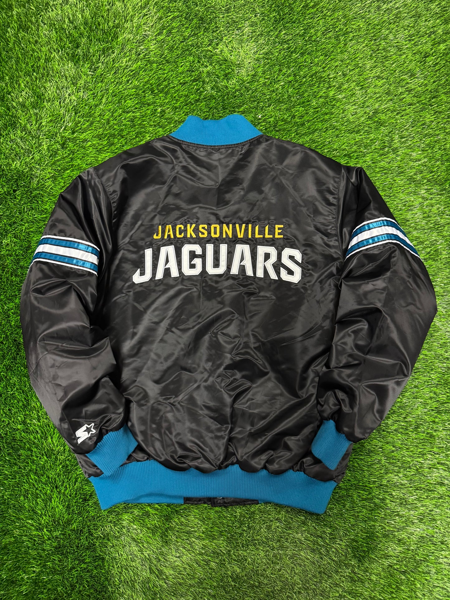 00s Jacksonville Jaguars Vintage Starter Deadstock Satin Jacket (XL)