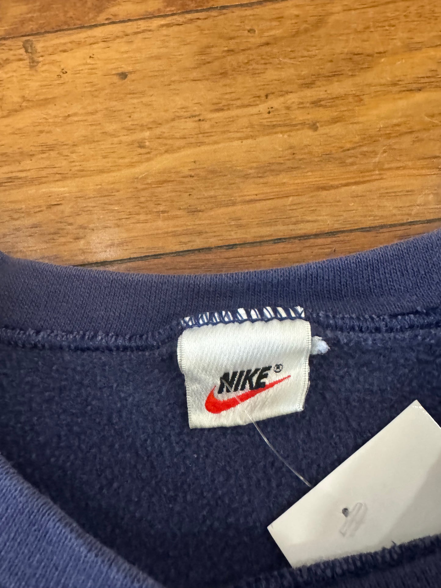 90s Nike Navy Essential Swoosh Crewneck (XL)