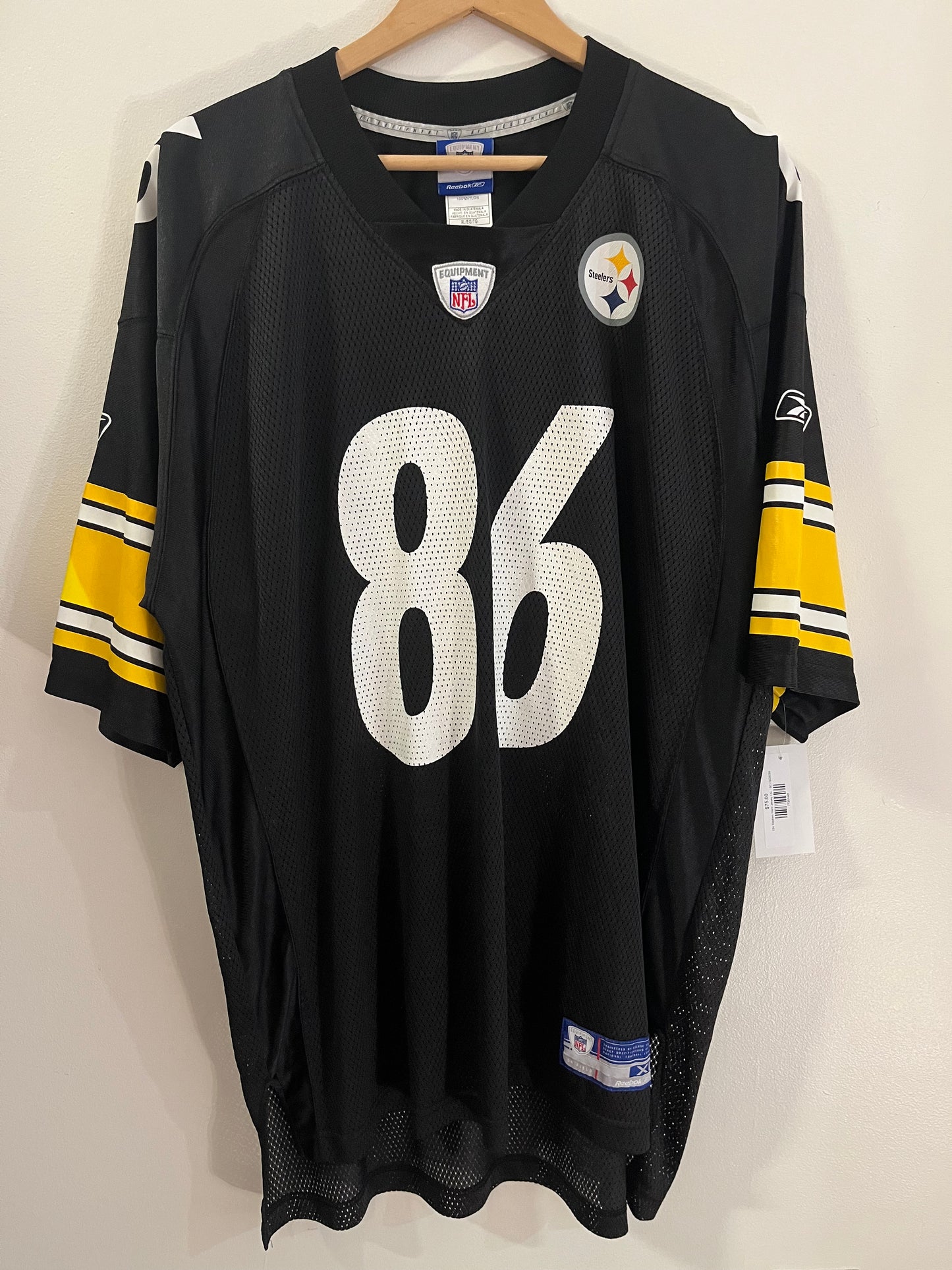 00s Pittsburgh Steelers Hines Ward Reebok Jersey(XL)