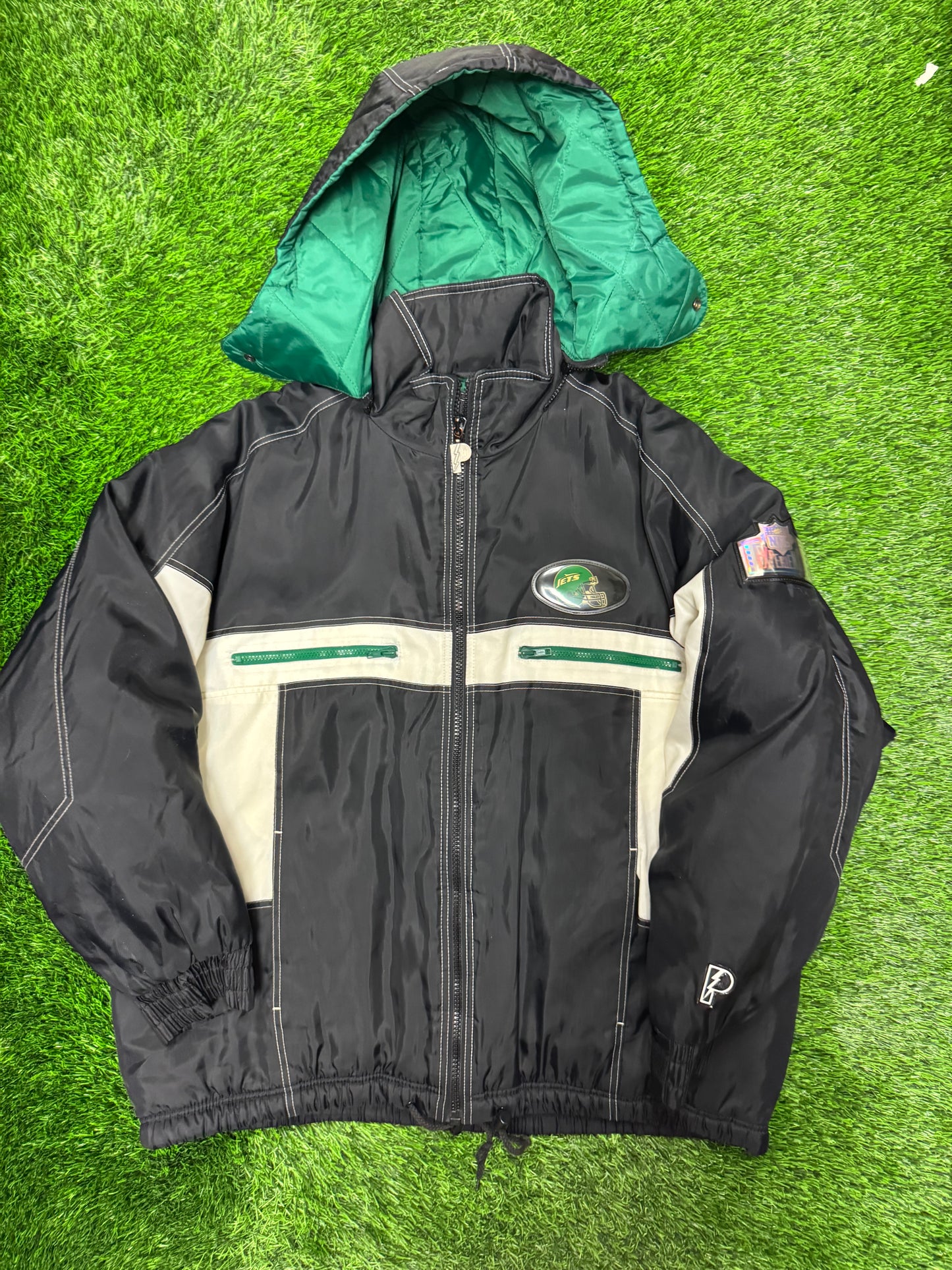 90s New York Jets Vintage Pro Player NFL Puffer Jacket (XL)