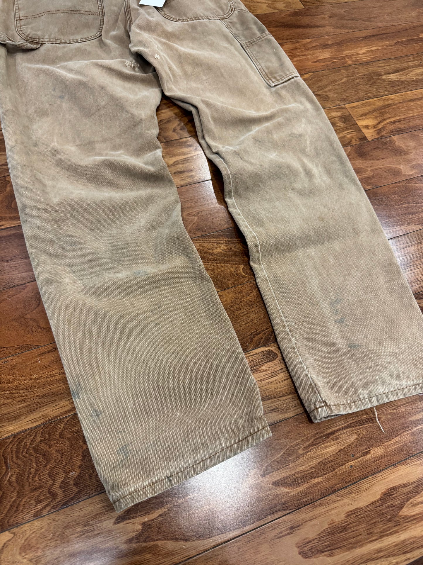 00s Dickies Faded Heavily Worn Tan Carpenter Pants (34 x 34)
