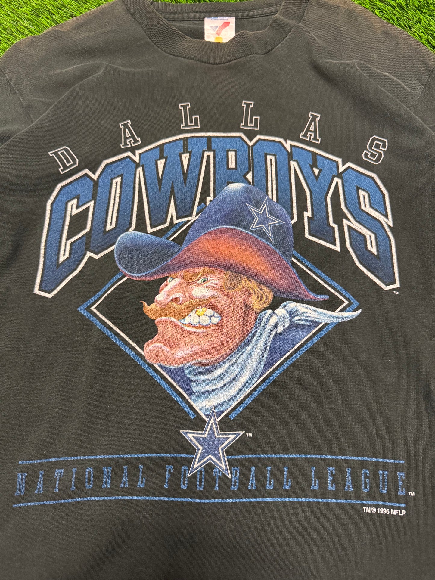 1996 Dallas Cowboys Big Face Graphic Tee (L)