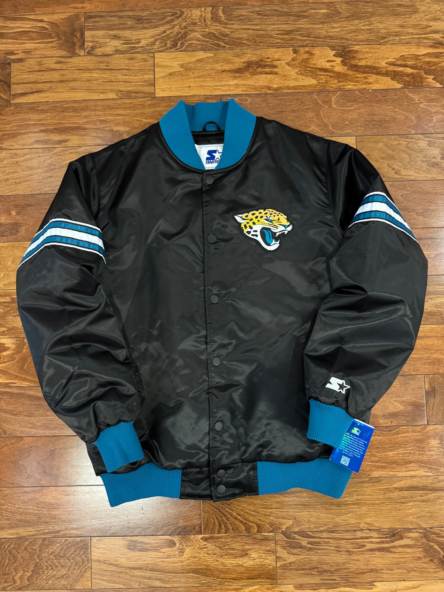 00s Jacksonville Jaguars Vintage Starter Deadstock Satin Jacket (XL)