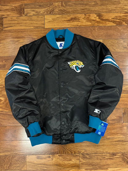 00s Jacksonville Jaguars Vintage Starter Deadstock Satin Jacket (XL)