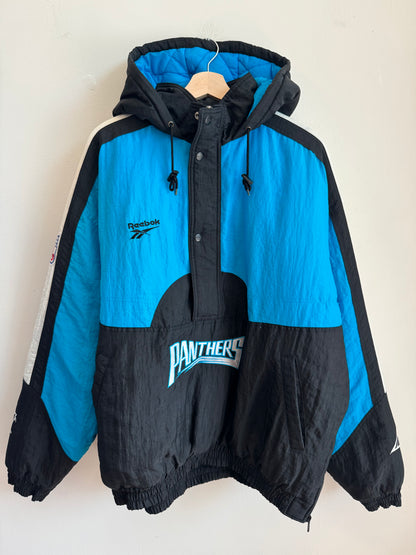 90s Carolina Panthers Reebok Pro Line Puffer Jacket (XL)