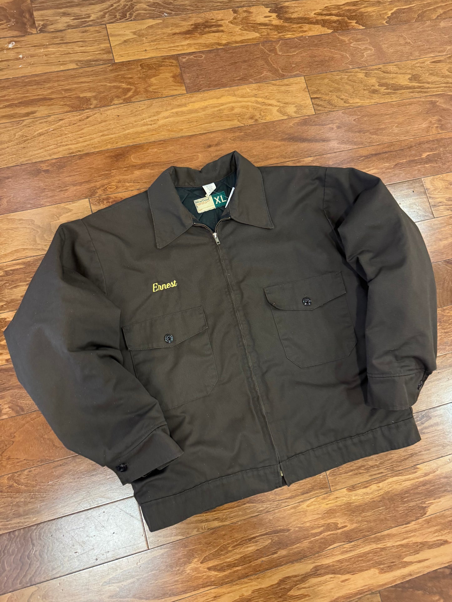 80s Wear Guard Mocha Ernest Boxy Jacket (XL)